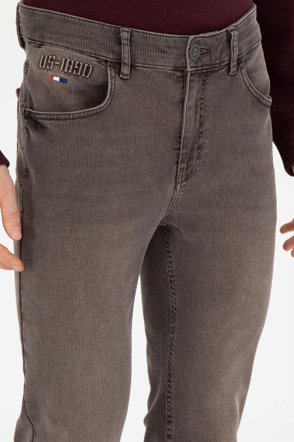 Мужские коричневые джинсовые брюки - U.s. polo assn фото 5