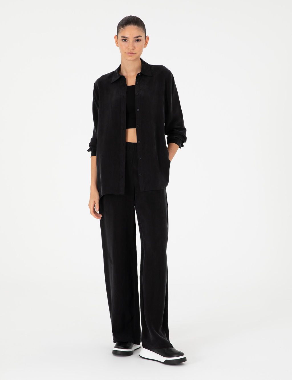 Siyah Kanvas Pantolon - Pierre cardin фото 3