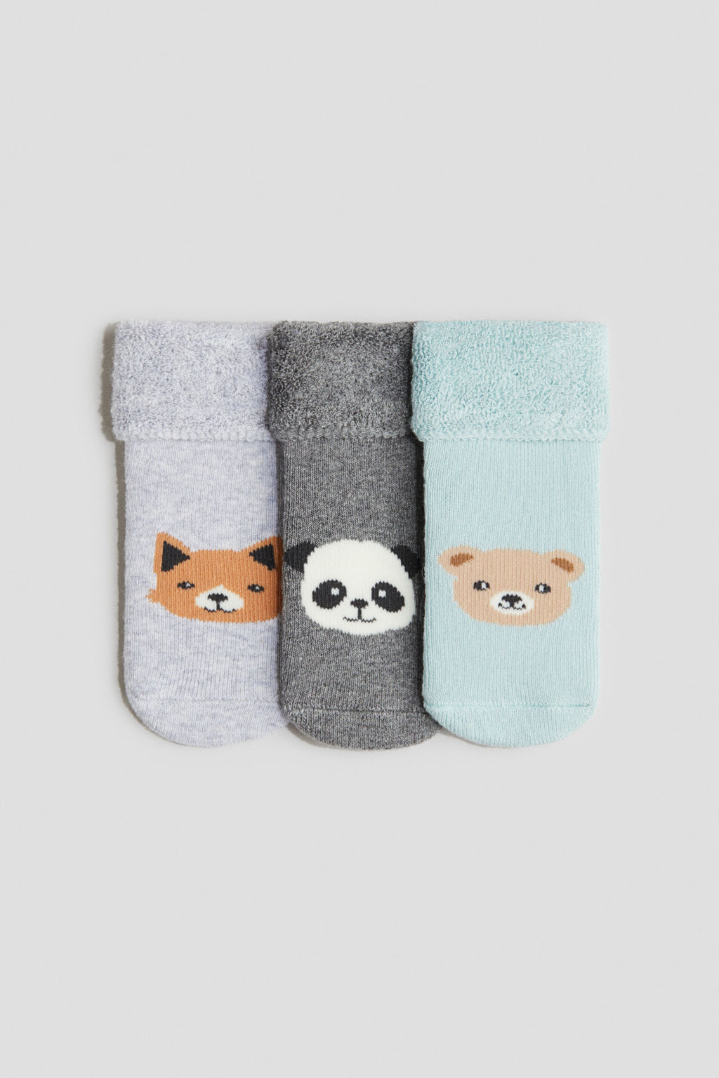 Pack de 3 calcetines en tejido rizado - H&m фото 2