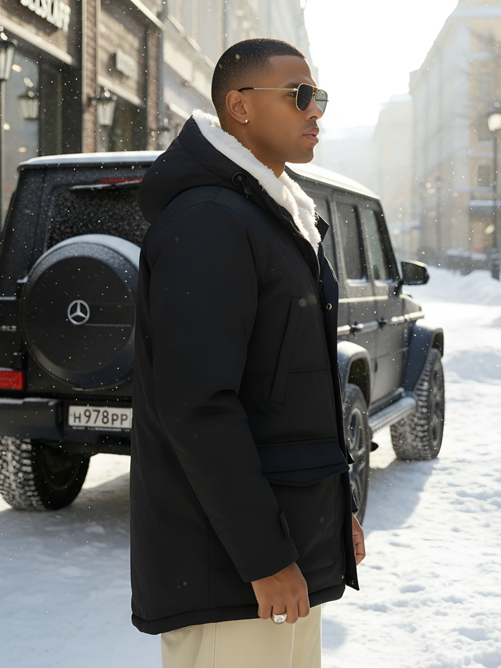 Парка мужская зимняя удлиненная с мехом - Mtforce фото 18