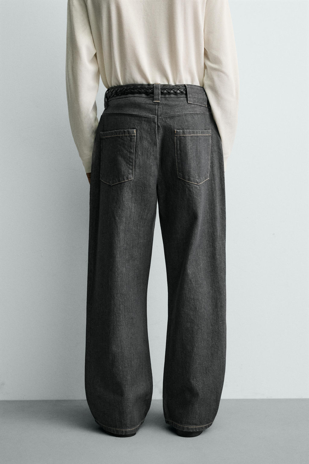 JEANS LOOSE FIT / Gris azul - Zara фото 2