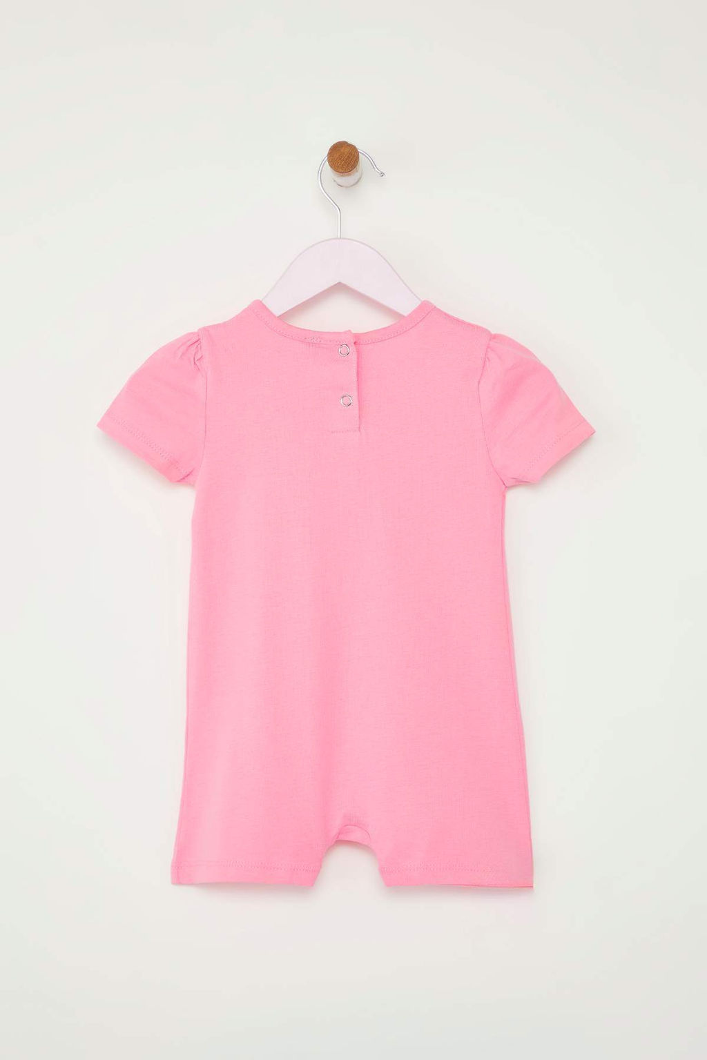 Lila-Pembe 2li K?z Bebek %100 Pamuk Puantiyeli K?sa Kol Orme Tulum TKDSS25TU00018 - Trendyolmilla фото 2