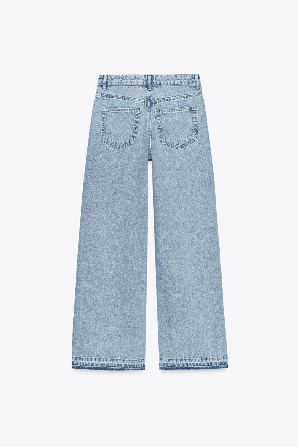 Z1975 WIDE-LEG HIGH-WAIST JEANS WITH CROCHET TRIM - Zara фото 21