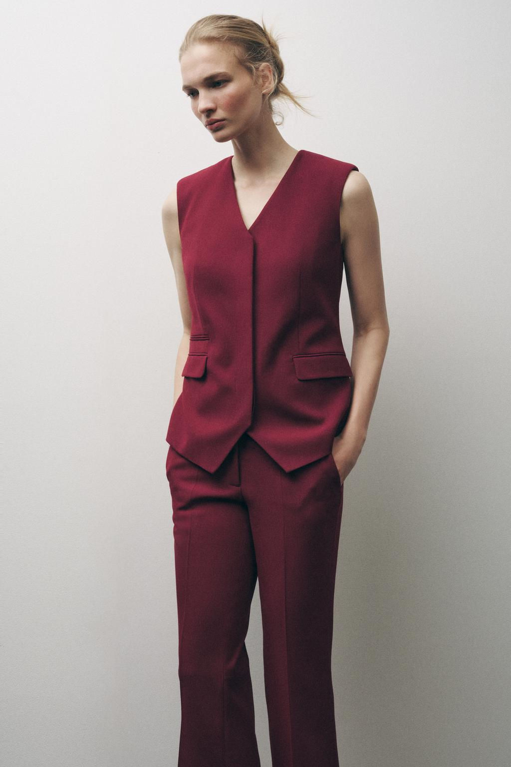 ZW COLLECTION WAISTCOAT WITH POCKETS - Zara фото 2