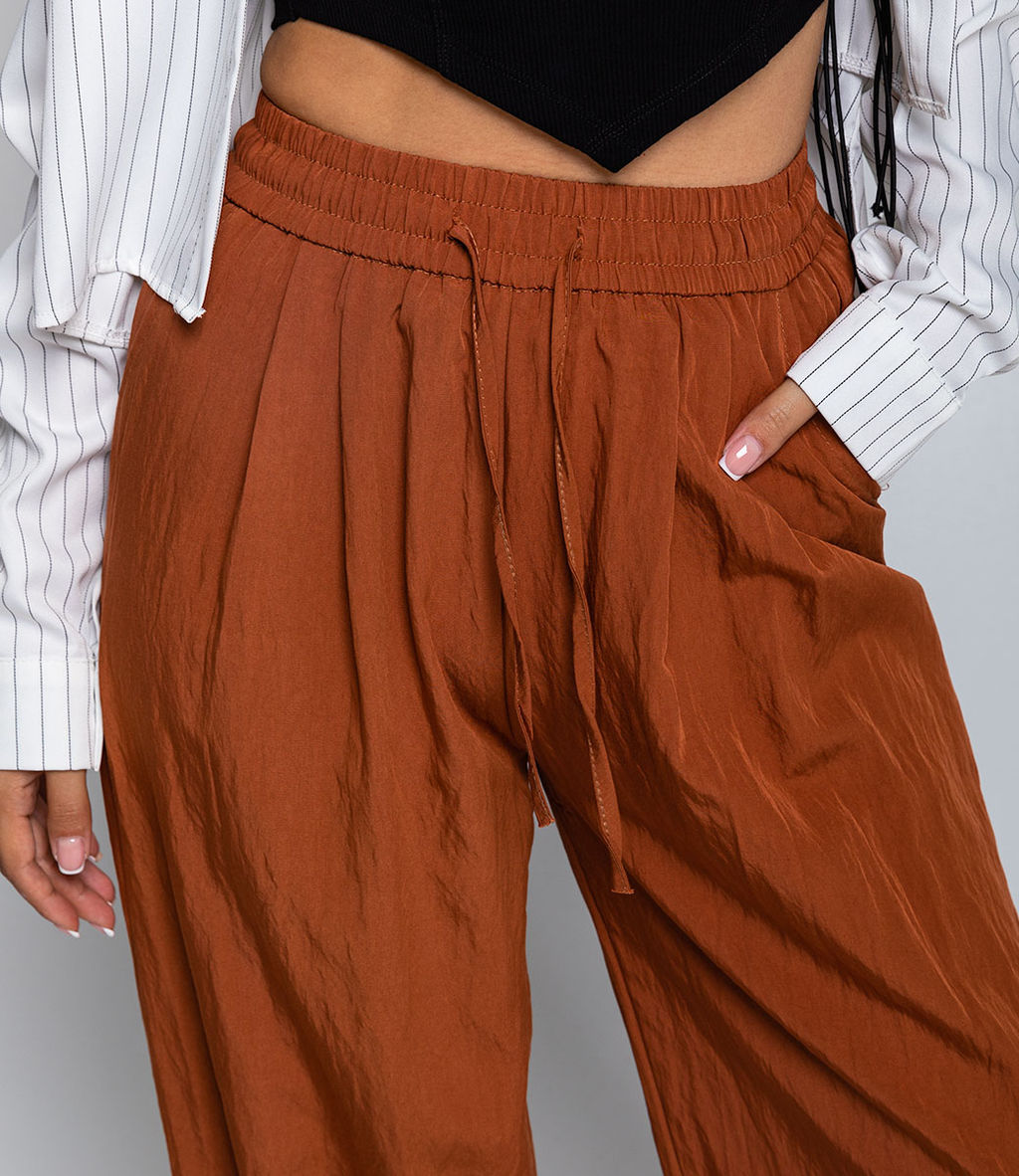 Брюки #КТ7785, терракотовый