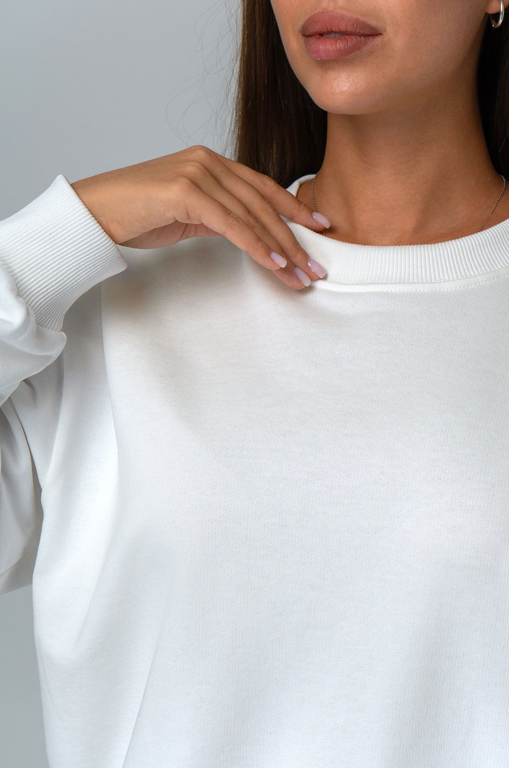 Женский свитшот оверсайз из футера трехнитки Happyfox - Happy fox фото 4