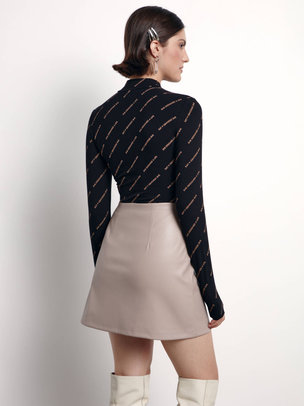 CONTE LBD 1776 Джемпер из хлопка с воротником-стойкой и рисунками Moon - Conte elegant фото 4