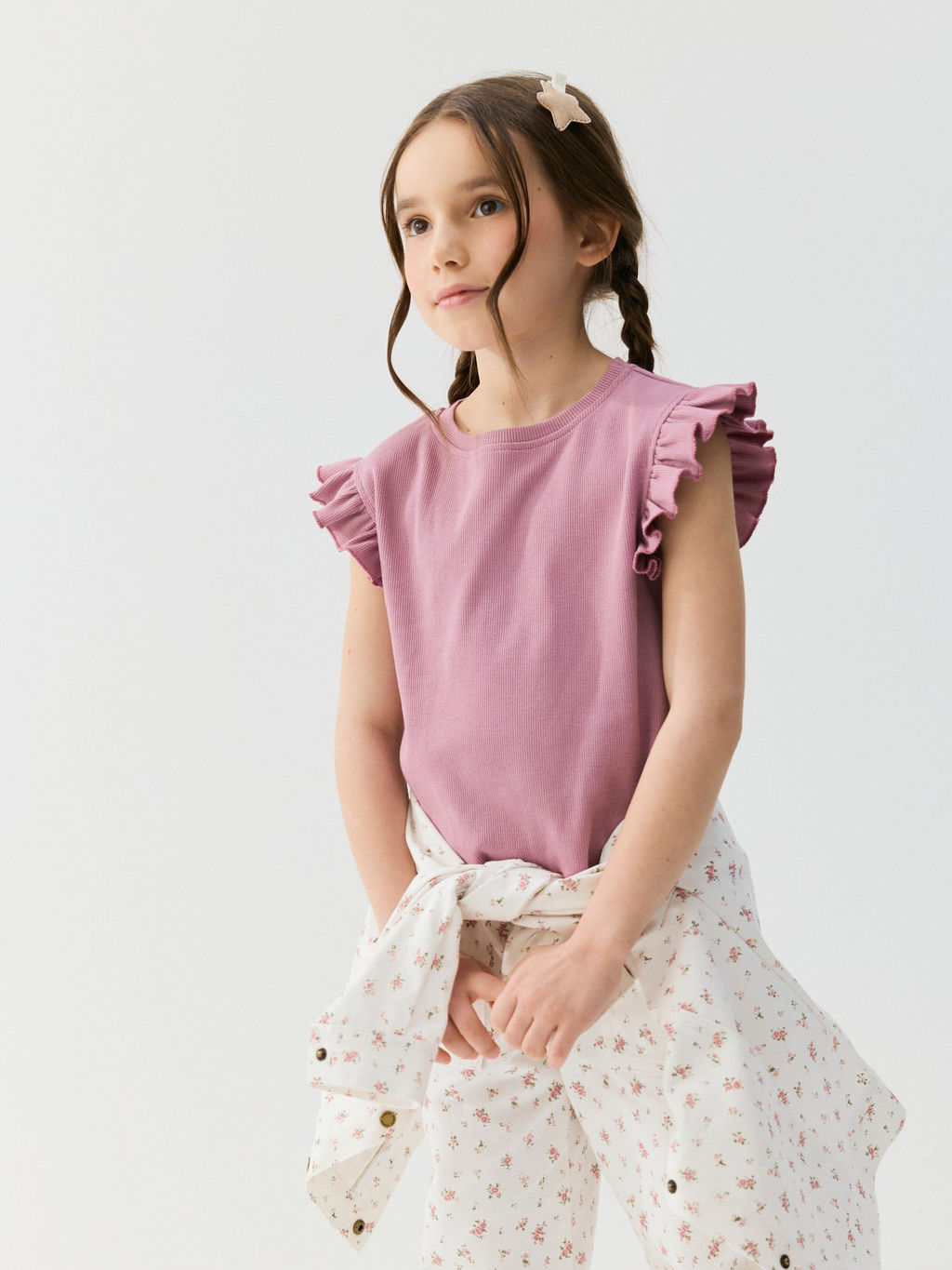 Футболка укороченная из кашкорсе Орхидея - Bungly фото 7