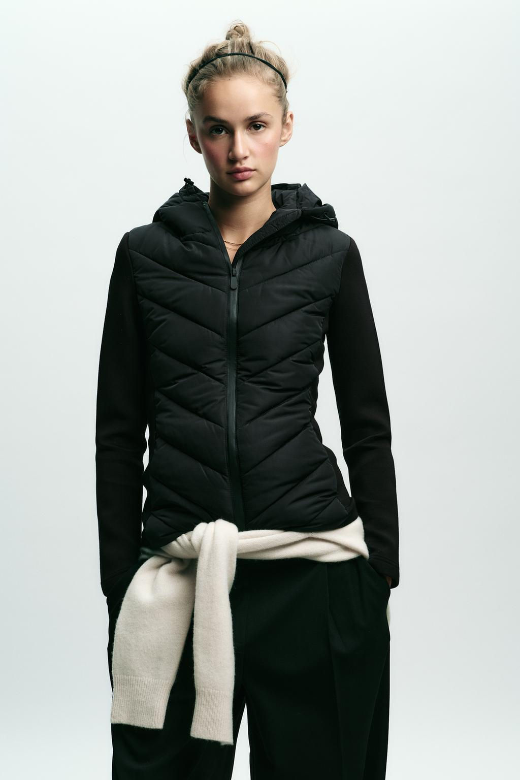 CONTRAST PUFFER JACKET - Zara фото 2