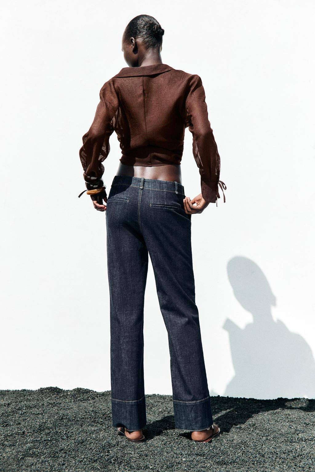 BOOTCUT PINTUCK TROUSERS - Zara фото 11