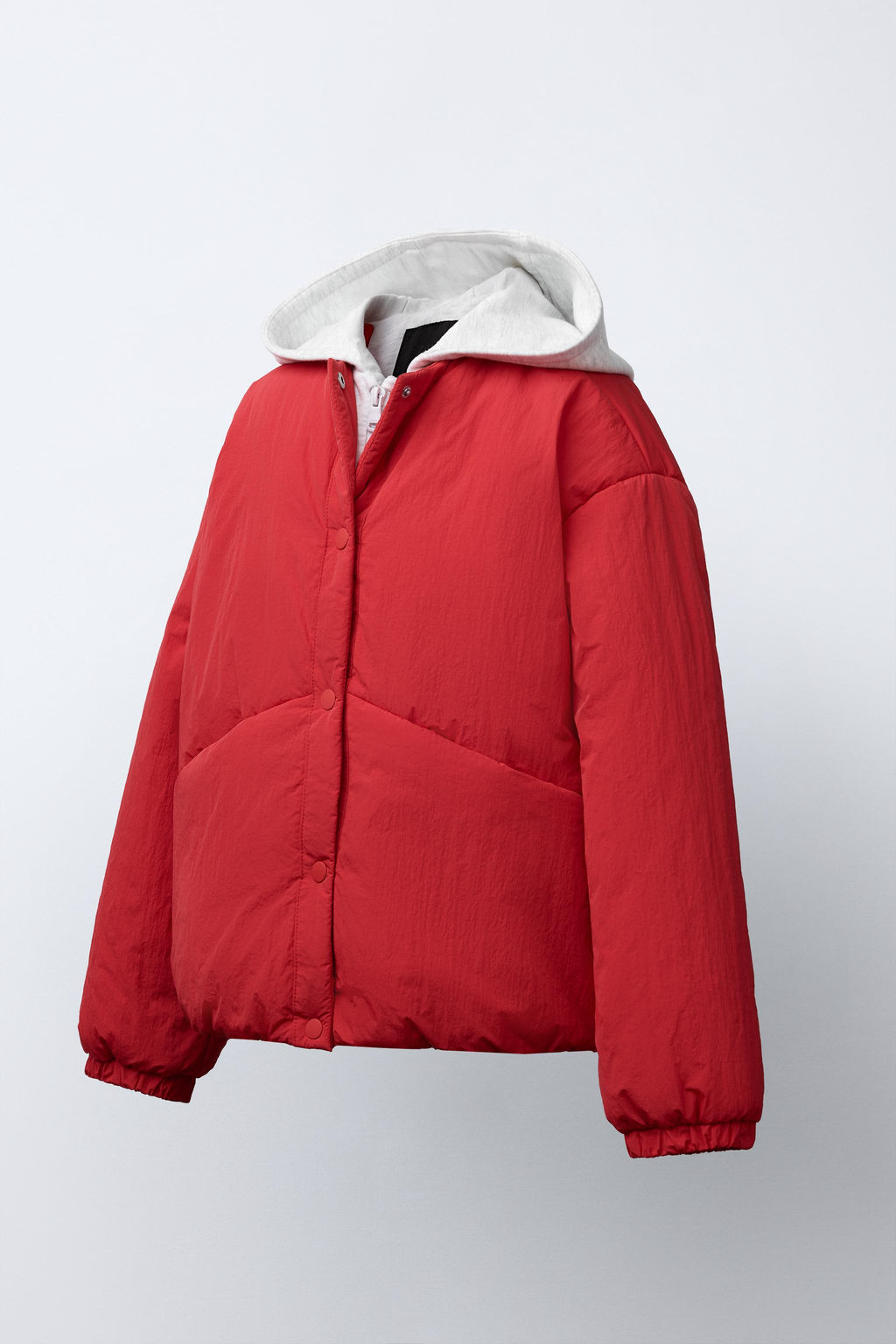 HOODED PUFFER JACKET WITH FLEECE LINING - Zara фото 4