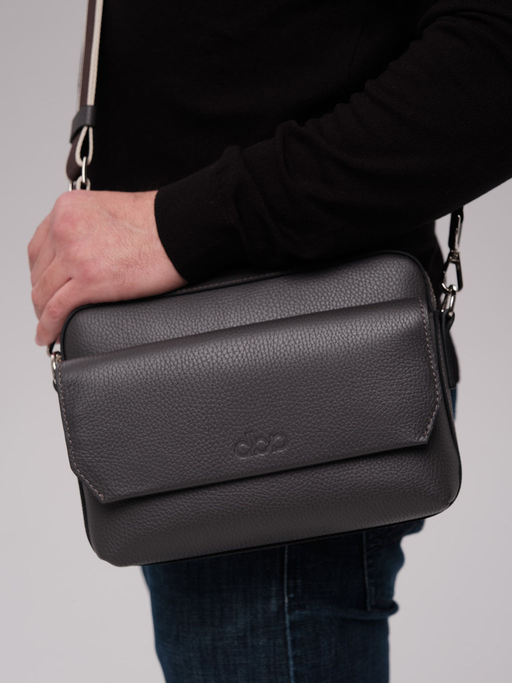 Мужская кожаная сумка Bora DBR 7113 темный лес фото 2