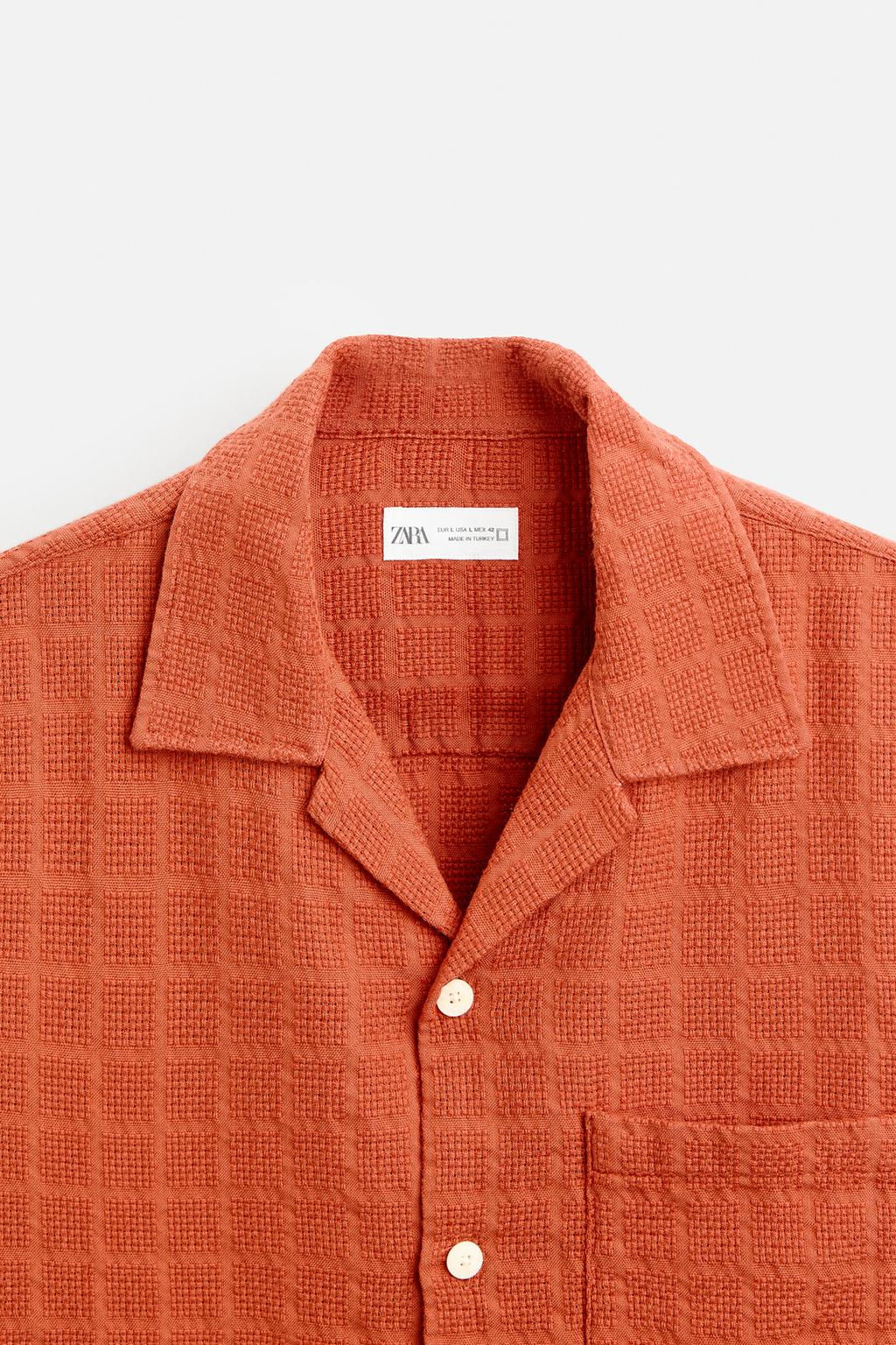GEOMETRIC JACQUARD SHIRT - Zara фото 9