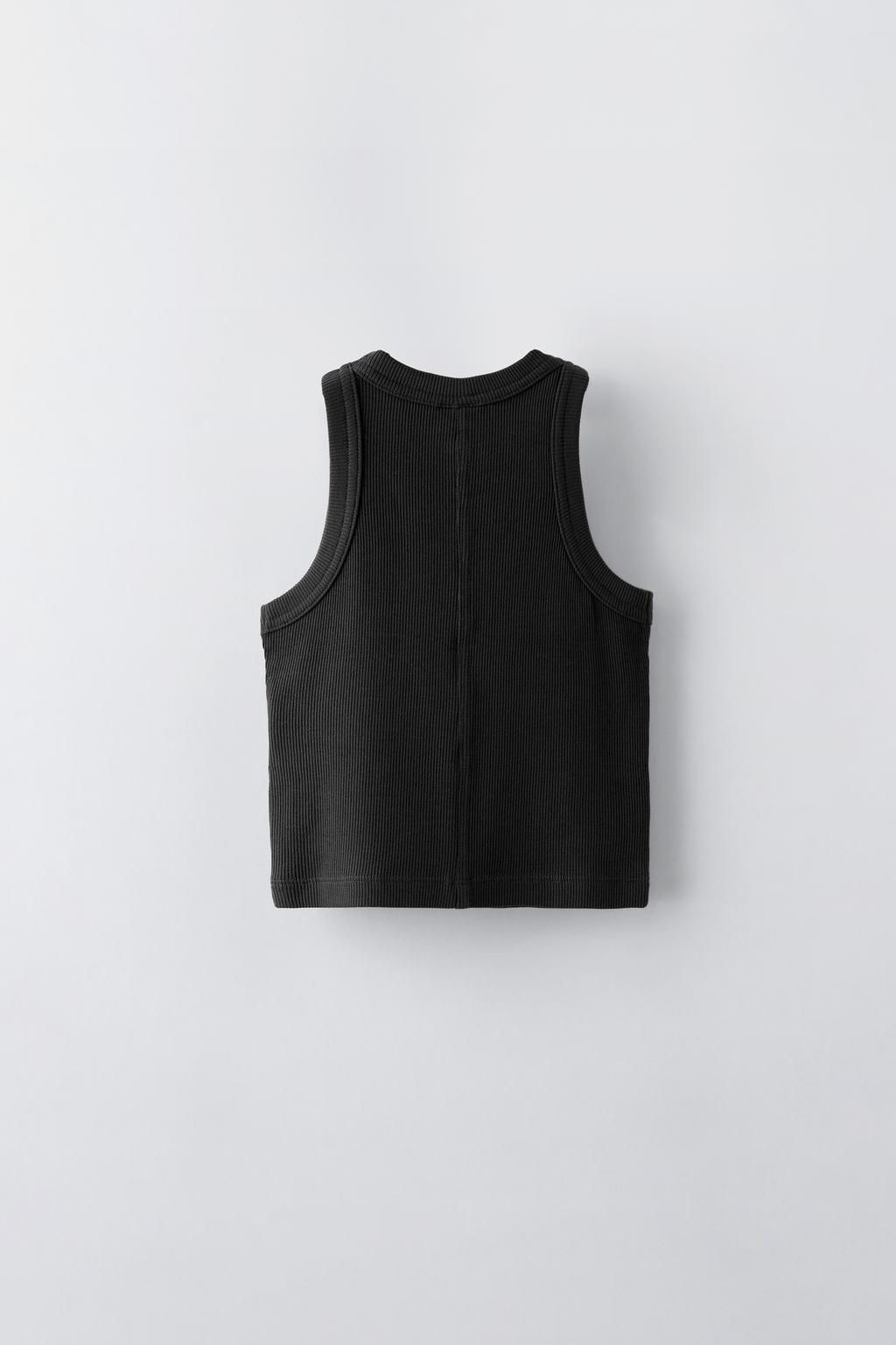 RIBBED RACERBACK TOP - Zara фото 2