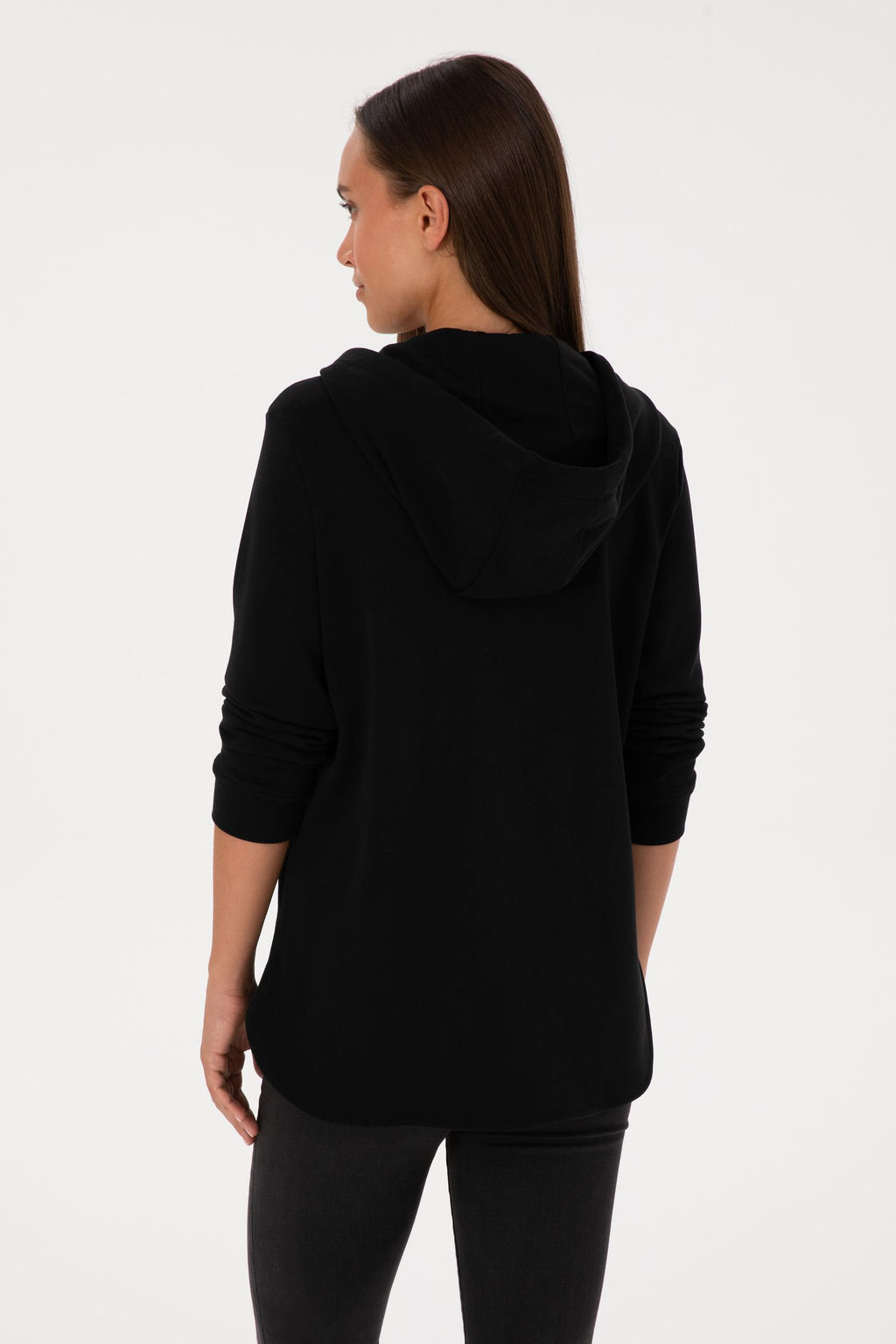 Kad_n Siyah Basic Sweatshirt Sepette S_rpriz _ndirim - U.s. polo assn фото 5