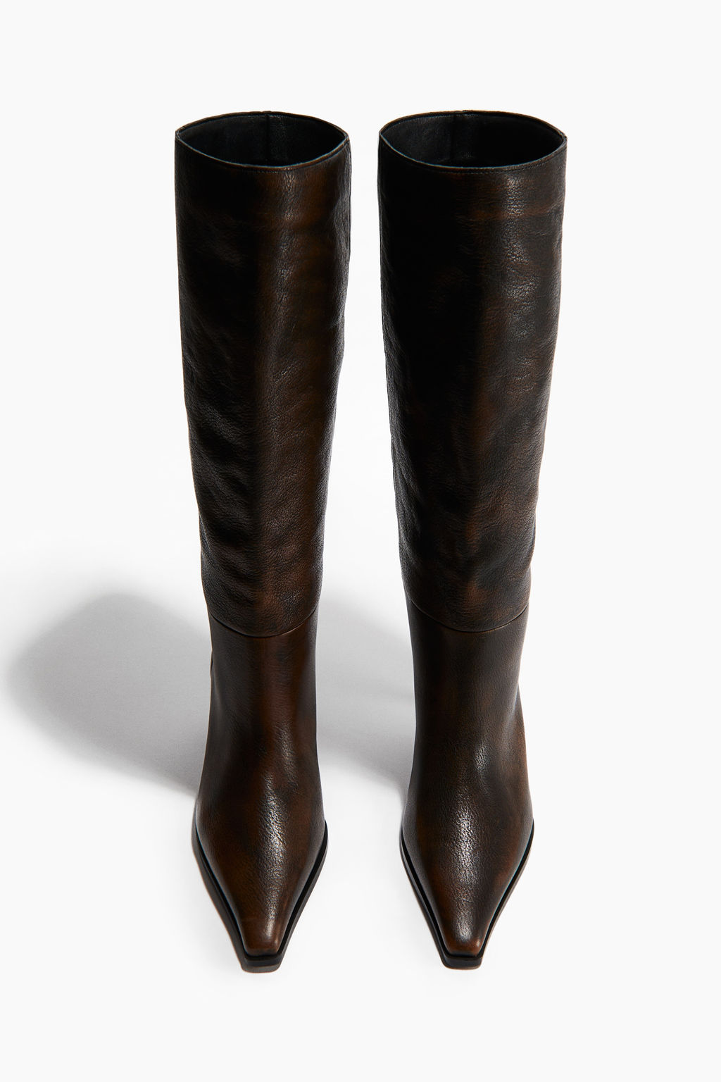 Botas de piel a la rodilla - H&m фото 3