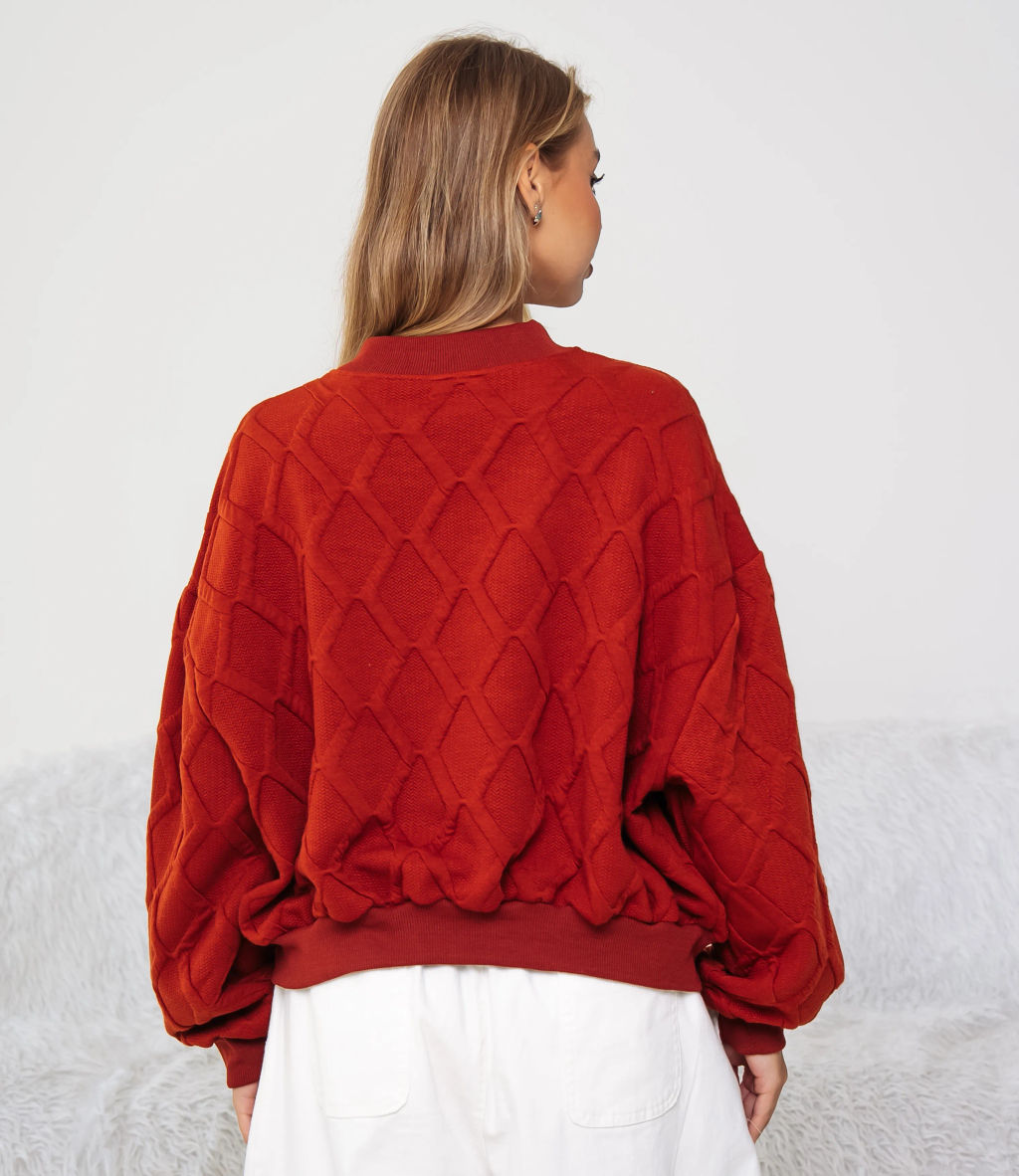 Бомбер #КТ9120 (3), кирпичный - Dommod фото 3
