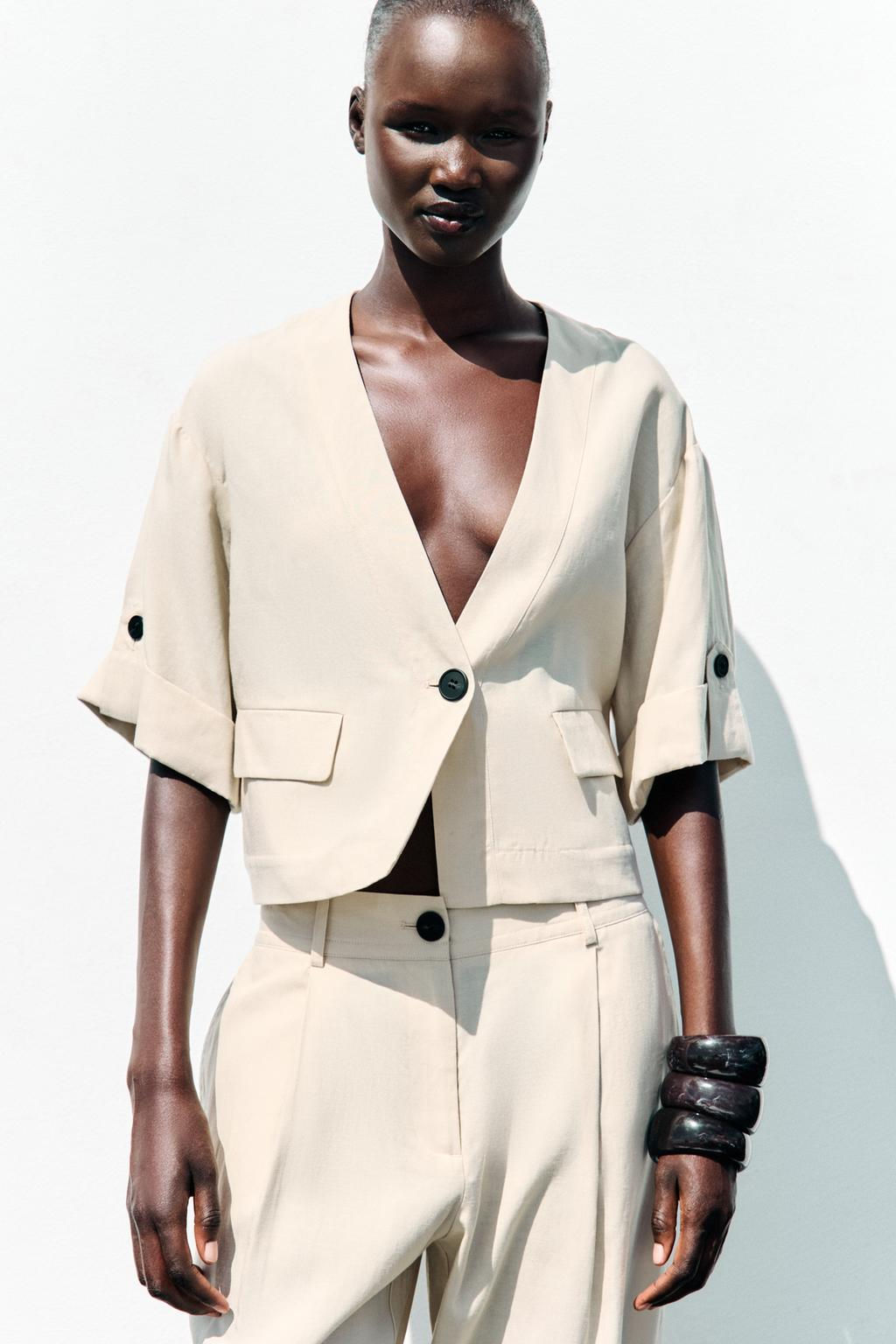 TURN-UP SLEEVE JACKET - Zara фото 10