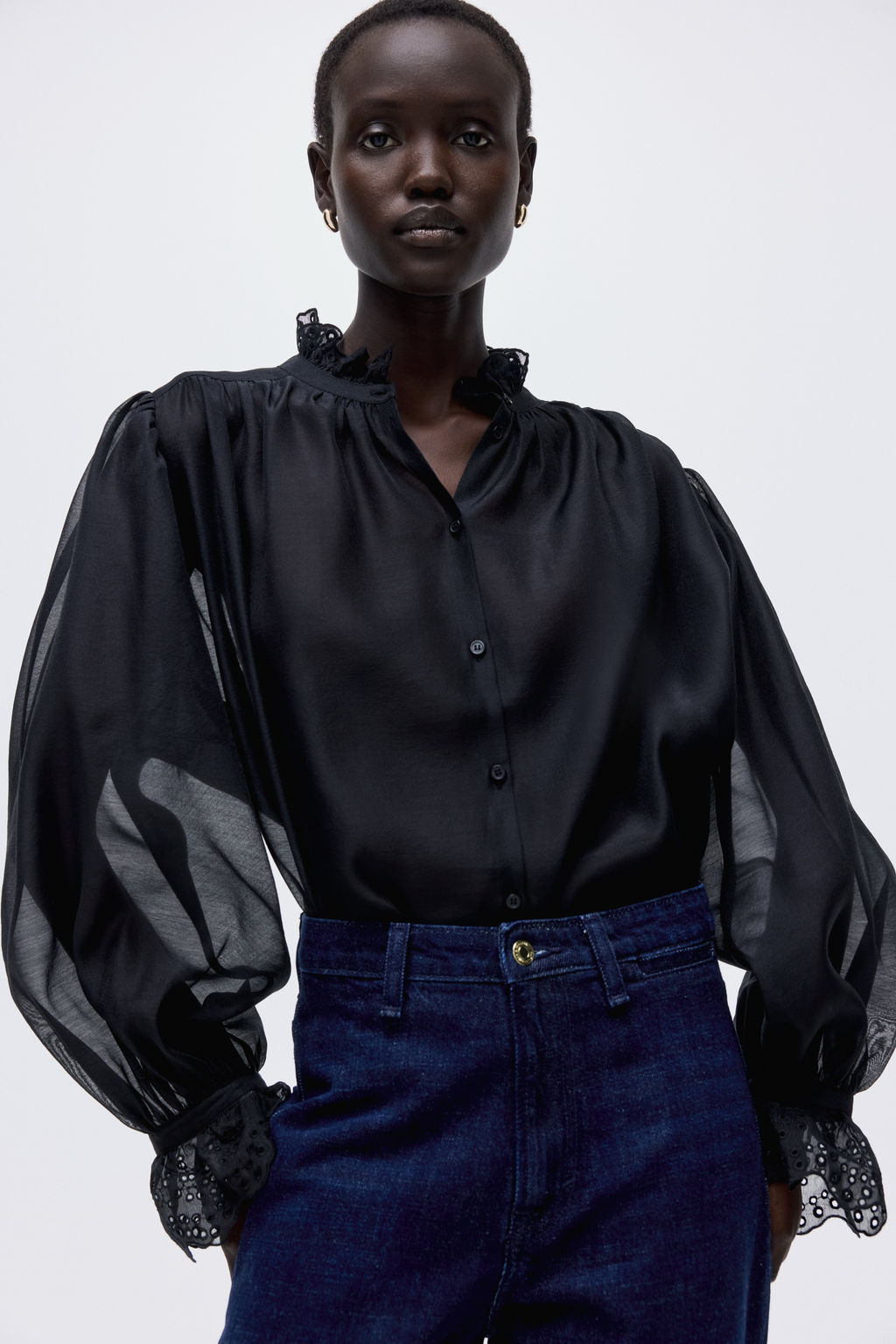 Blusa con bordado ingl?s - H&m фото 7