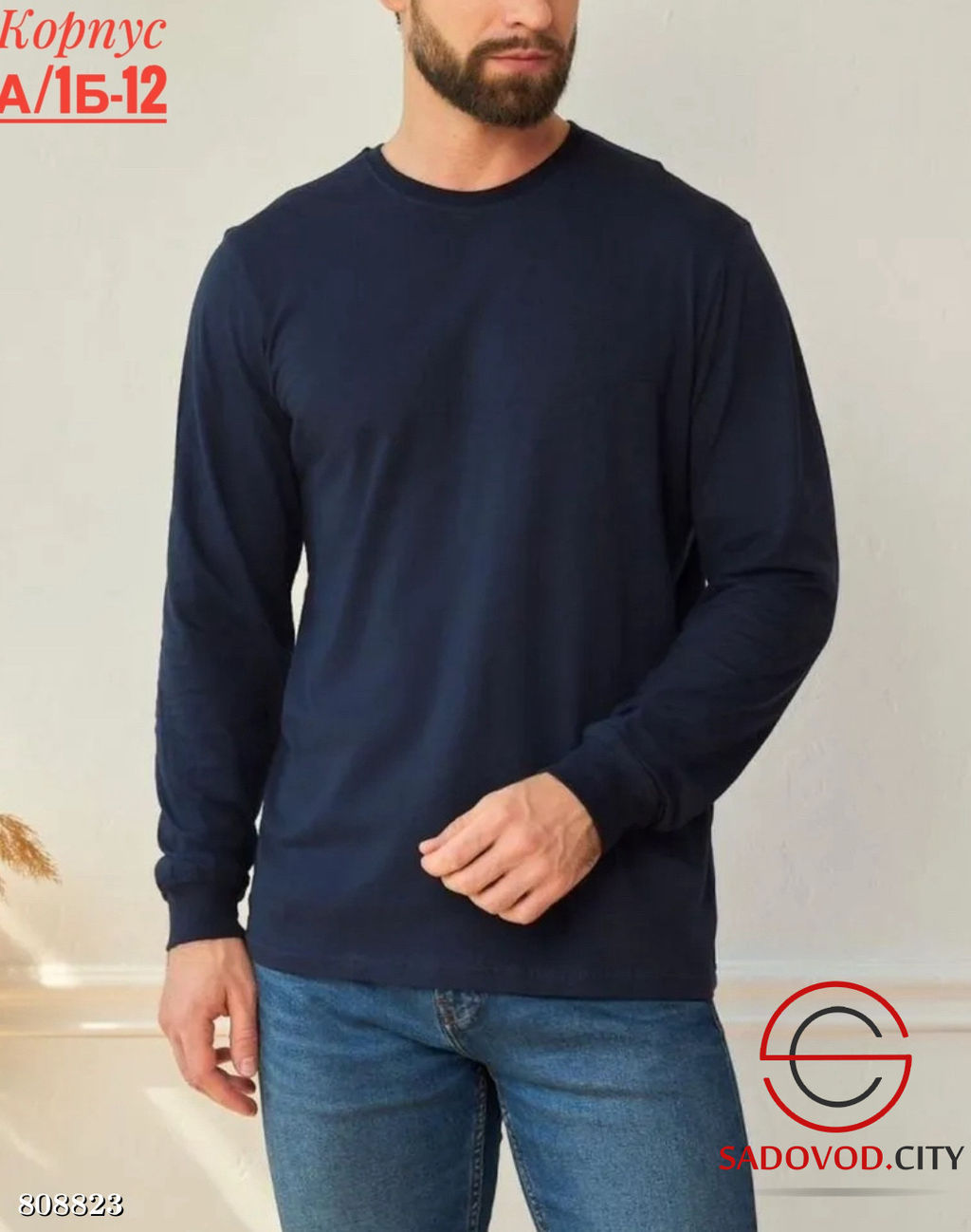 Футболки длинные рукав для мужчин. - Bruno фото 4