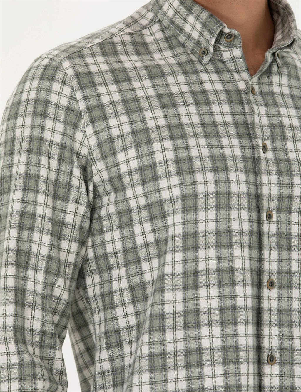 Haki Regular Fit Uzun Kollu G_mlek