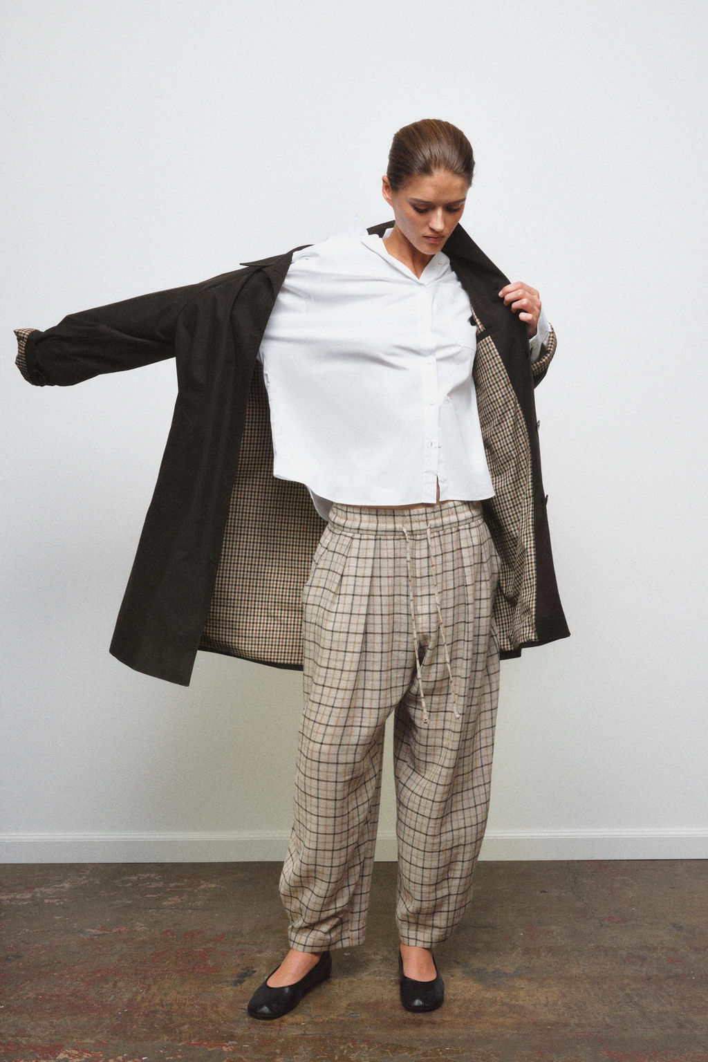 CHECK TROUSERS ZW COLLECTION - Zara фото 5