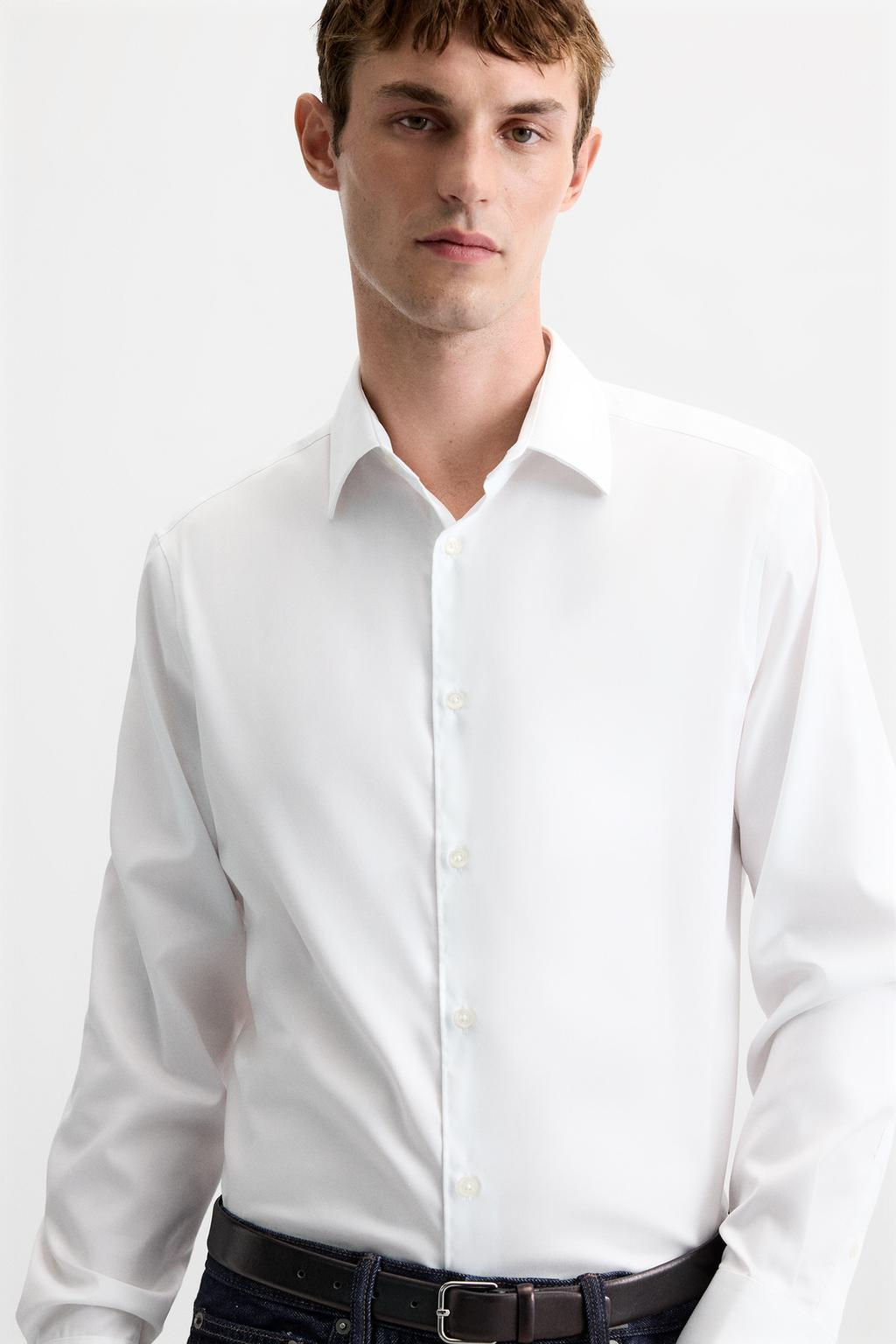 TEXTURED TWILL SHIRT - Zara фото 5