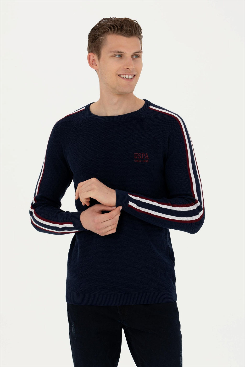 Мужской темно-синий свитер - U.s. polo assn фото 8