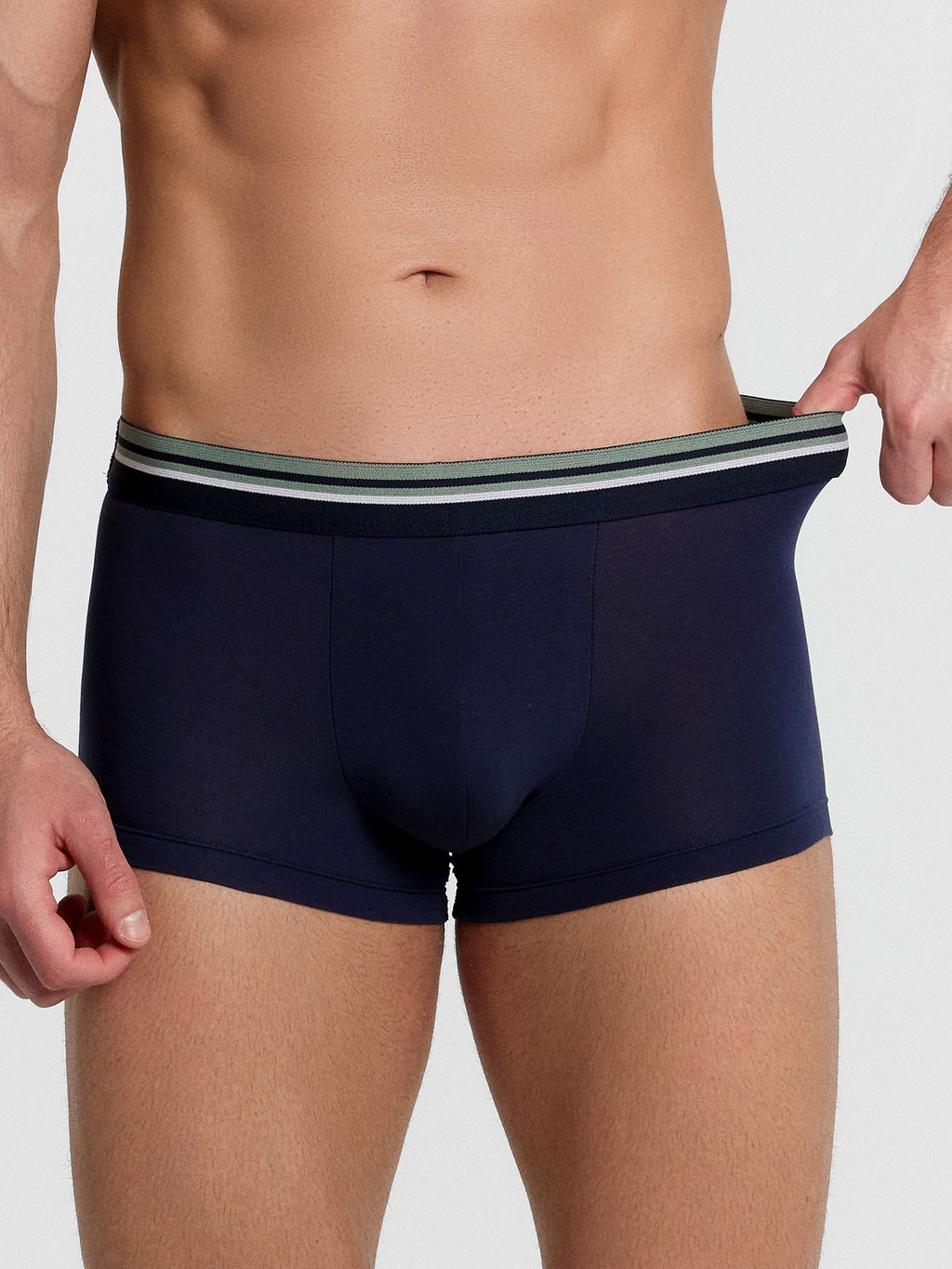 Трусы мужские боксеры мультипак (2 шт.) в синих оттенках глубокий синий +темный сланец3 411215-2 - Mark formelle фото 2