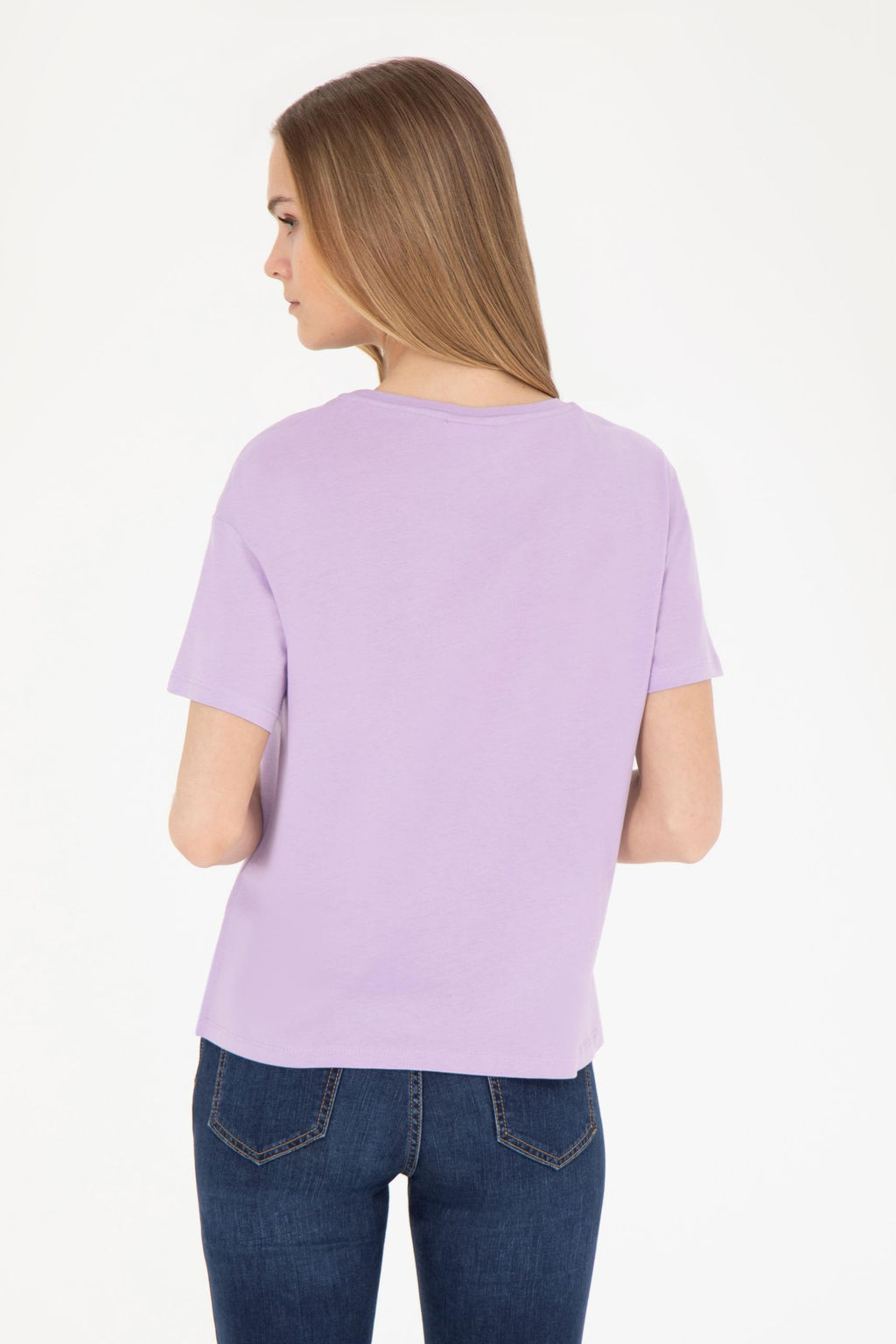 Женская сиреневая футболка - U.s. polo assn фото 19