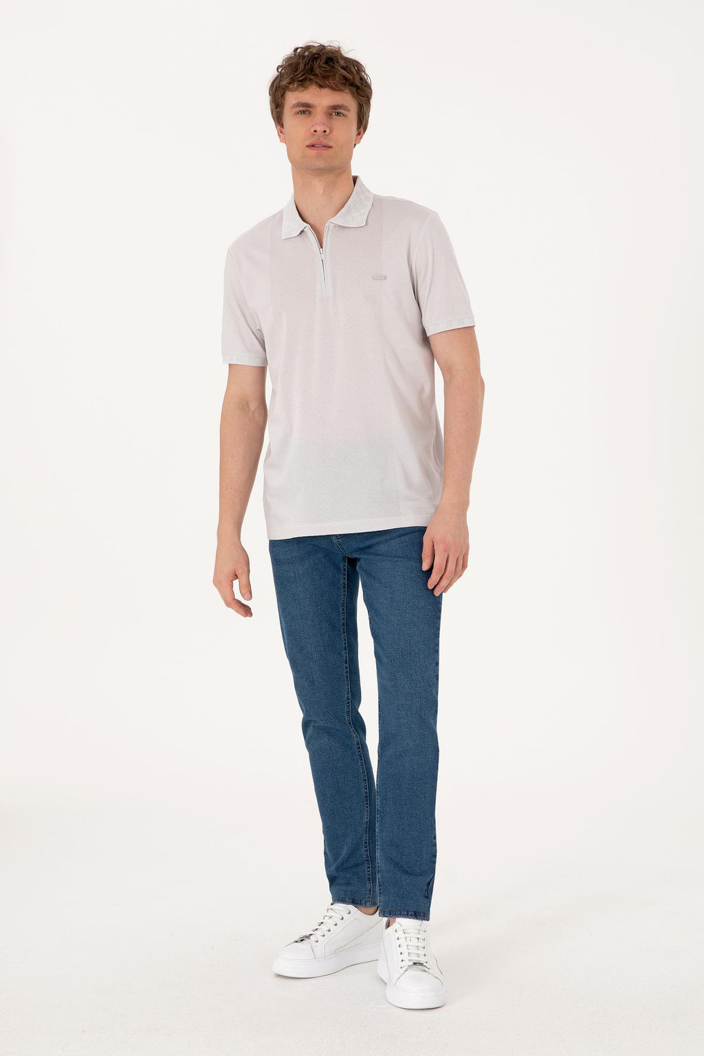 Erkek Regular Fit Fermuarl_ A__k Gri Ti__rt Sepette S_rpriz _ndirim - U.s. polo assn фото 4