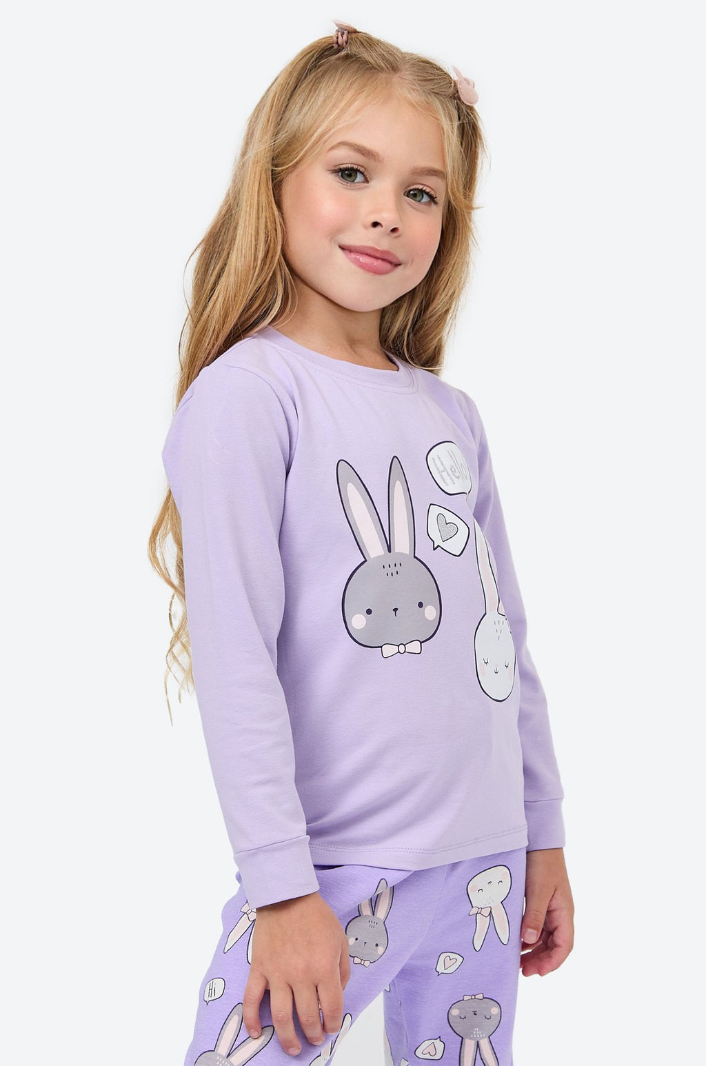 Хлопковая пижама для девочки Bonito  фото 3