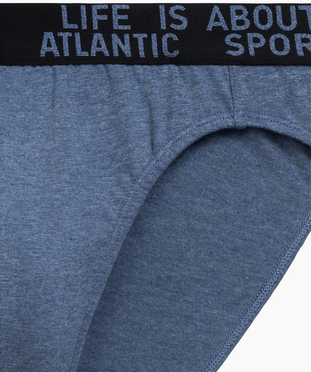 ATLANTIC 3MP-209 Трусы спорт Melange - набор 3 шт. зеленый меланж + винный меланж + голубой меланж  фото 6