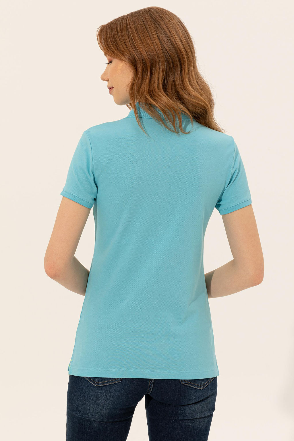 Kad_n Turkuaz Basic Polo Yaka Ti__rt - U.s. polo assn фото 5