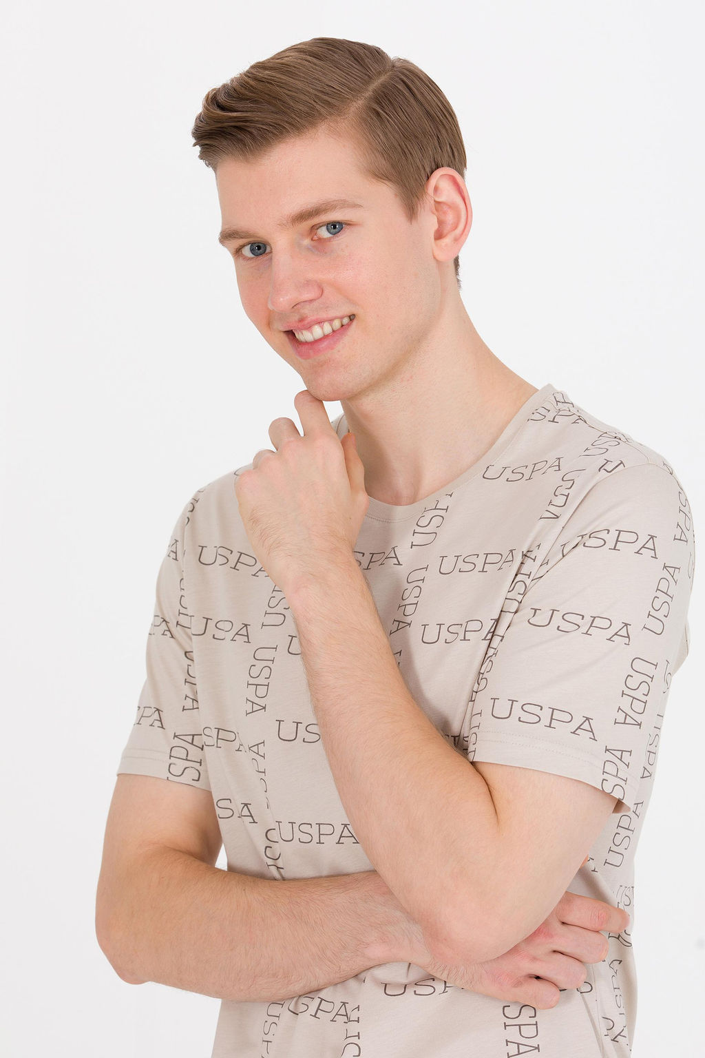 U. S. Polo Assn Мужская футболка с круглым вырезом Stone - U.s. polo assn фото 2