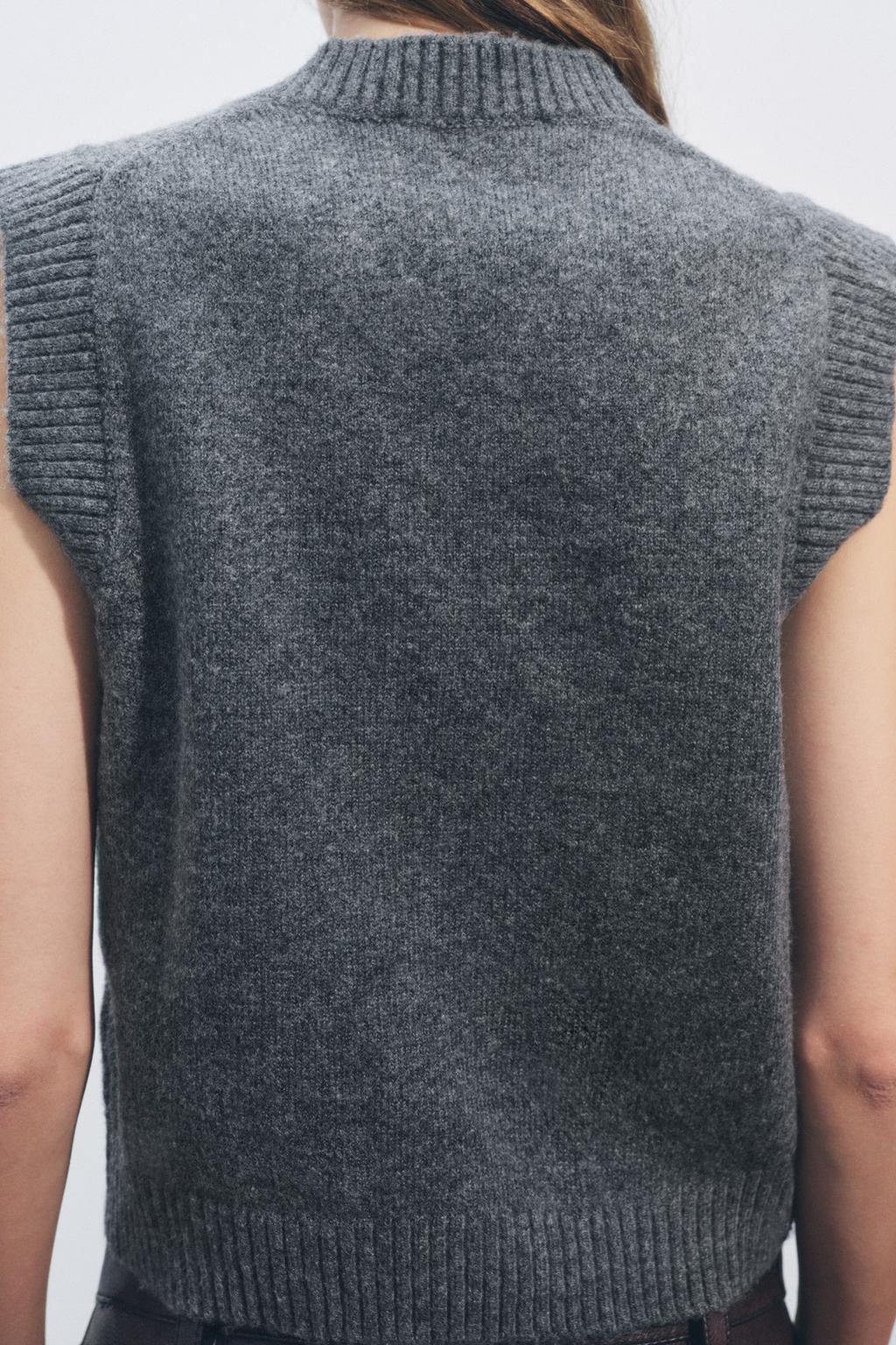 PLAIN KNIT VEST - Zara фото 5