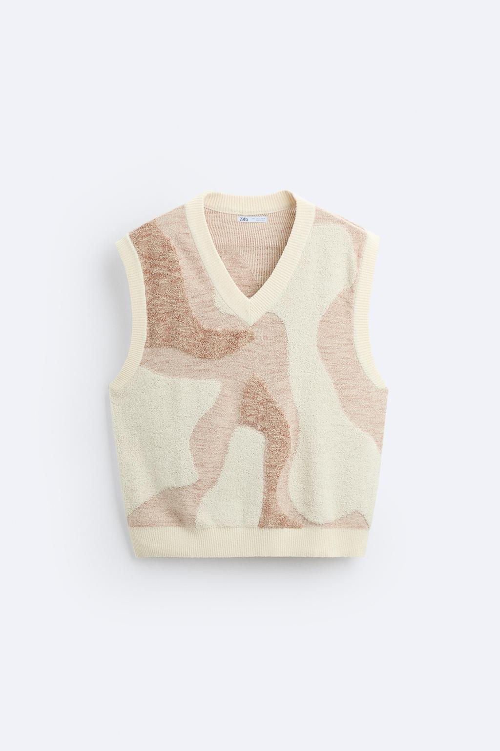 TERRY JACQUARD VEST - Zara фото 6