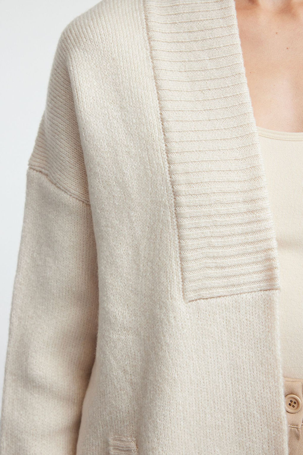 Tas Genis Kal?p Yumusak Dokulu Triko H?rka TWOAW25HI00082