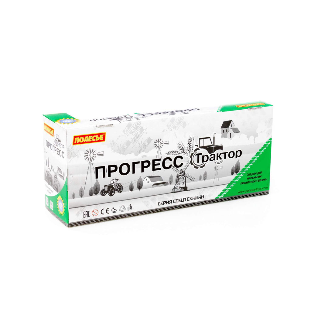 Трактор Прогресс лесовоз инерционный (зелёный) (в коробке) - Полесье фото 8