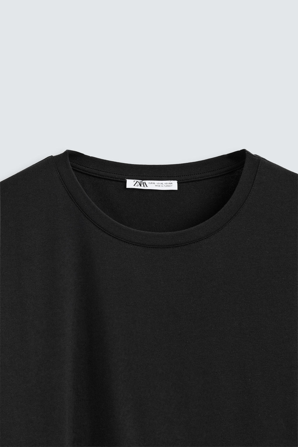 CAMISETA SLIM FIT B?SICA / Negro - Zara фото 8