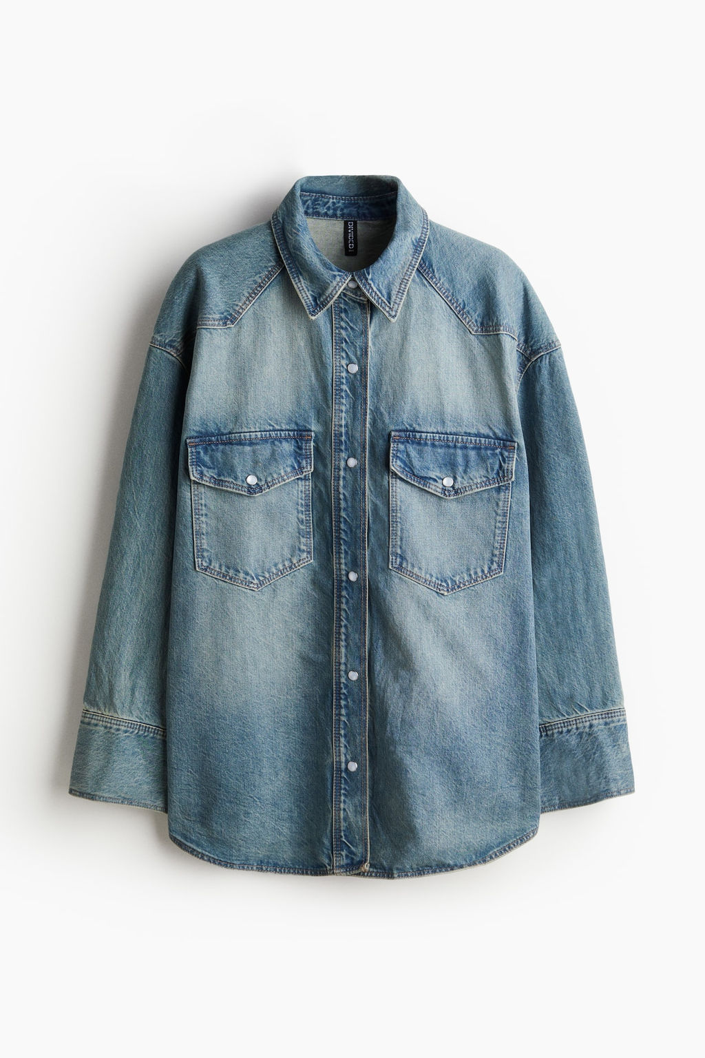 Camisa denim oversize - H&m фото 6