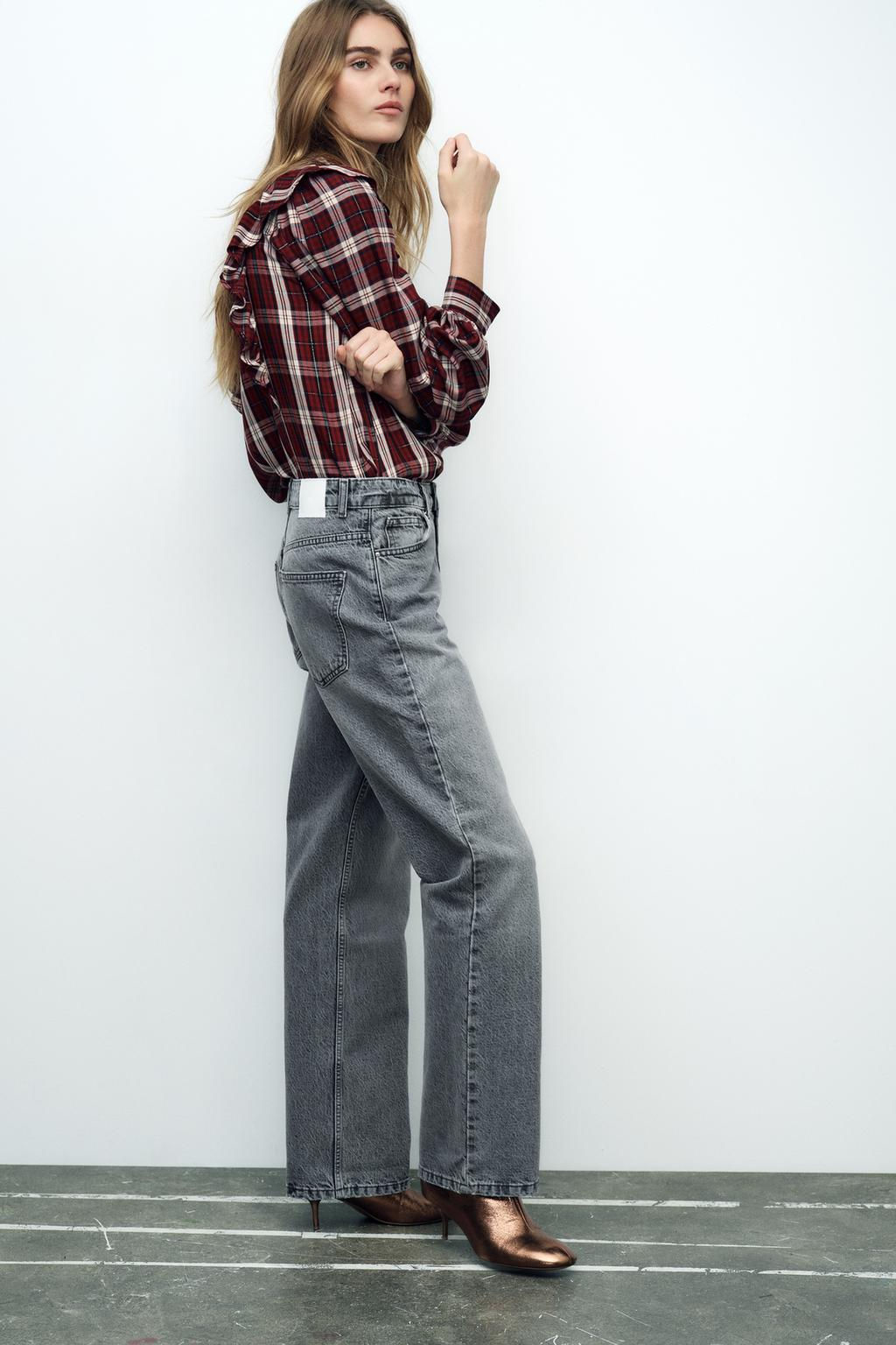 JEANS Z1975 STRAIGHT HIGH WAIST LONG LENGTH - Zara фото 11