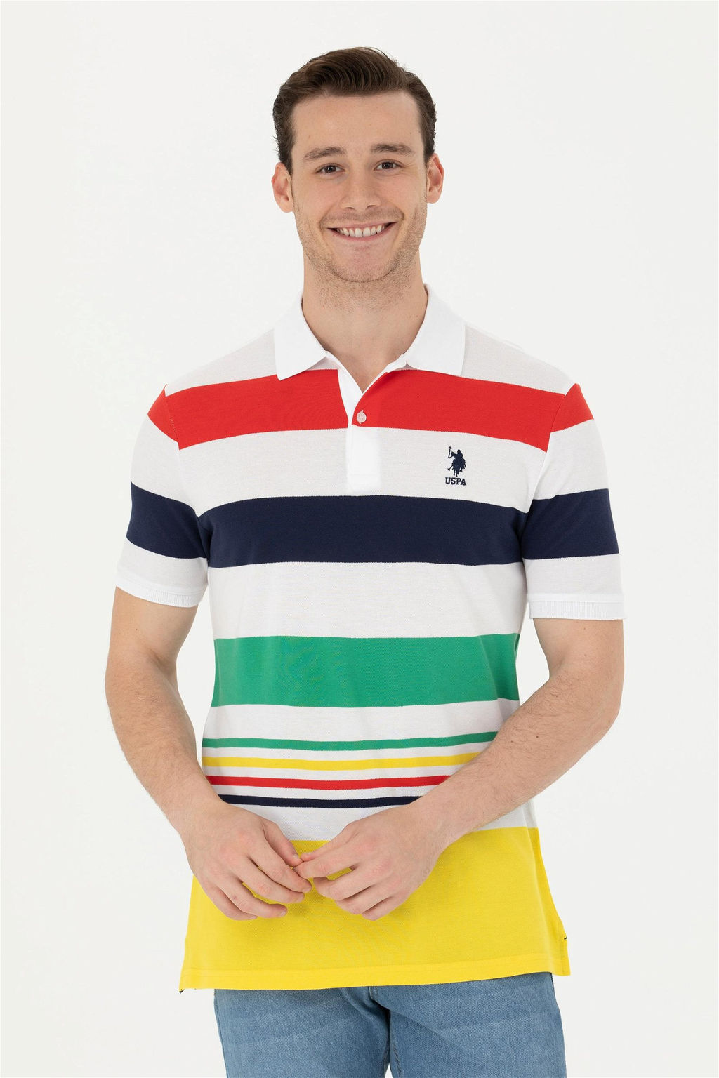 Мужская желтая футболка - U.s. polo assn фото 10