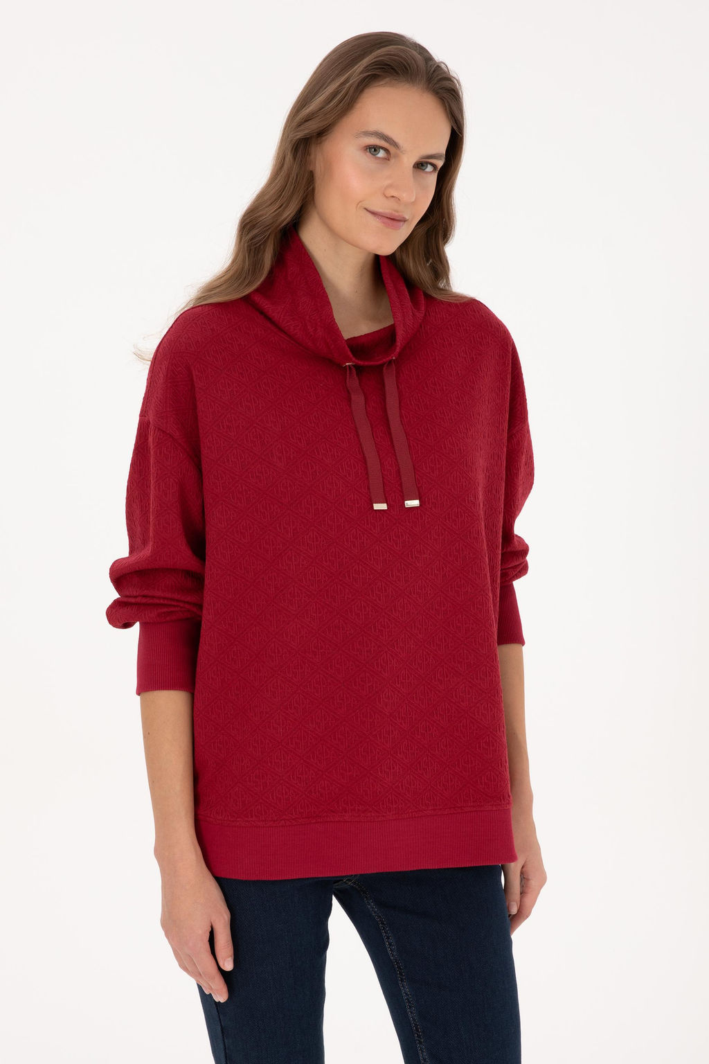 Kad_n Bordo Sweatshirt - U.s. polo assn фото 3