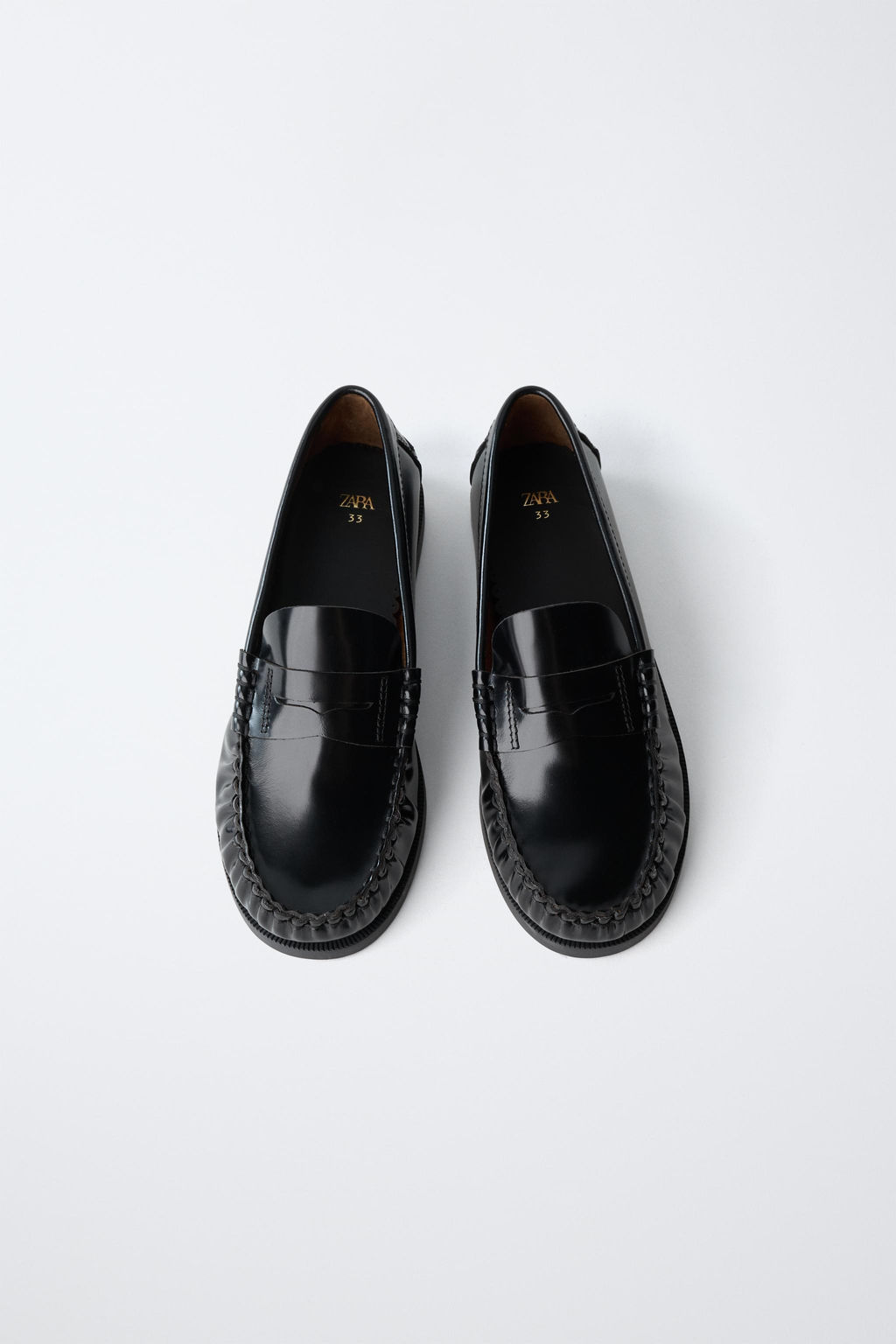 MOCAS?N COLEGIAL PIEL / Negro - Zara фото 4
