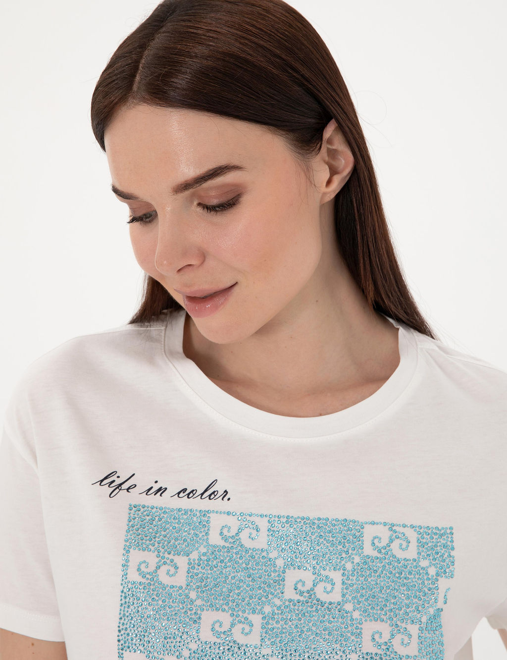 Beyaz Regular Fit Ti__rt