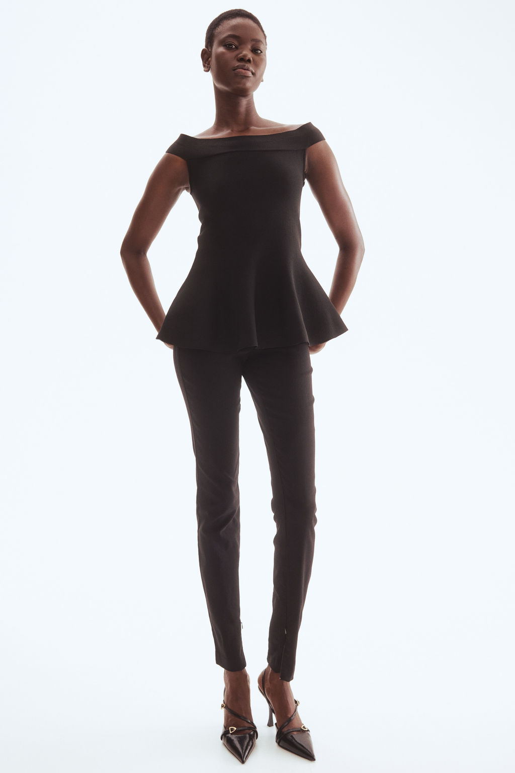 Top off-the-shoulder con peplum - H&m фото 7