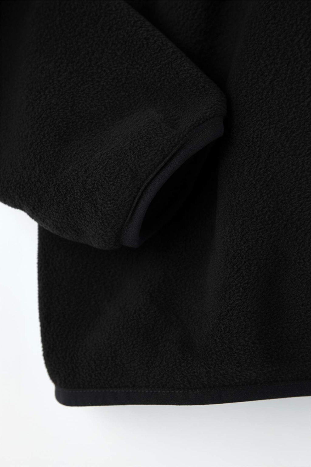 Siyah Regular/Normal Kesim Dik Yaka Fermuarl? Dikis Detayl? Polar Sweatshirt TMNAW26SW00036 - Trendyolmilla фото 2