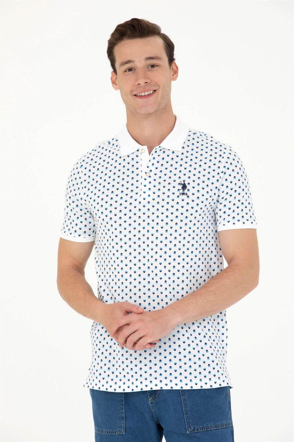 U. S. Polo Assn Мужская белая футболка - U.s. polo assn фото 2