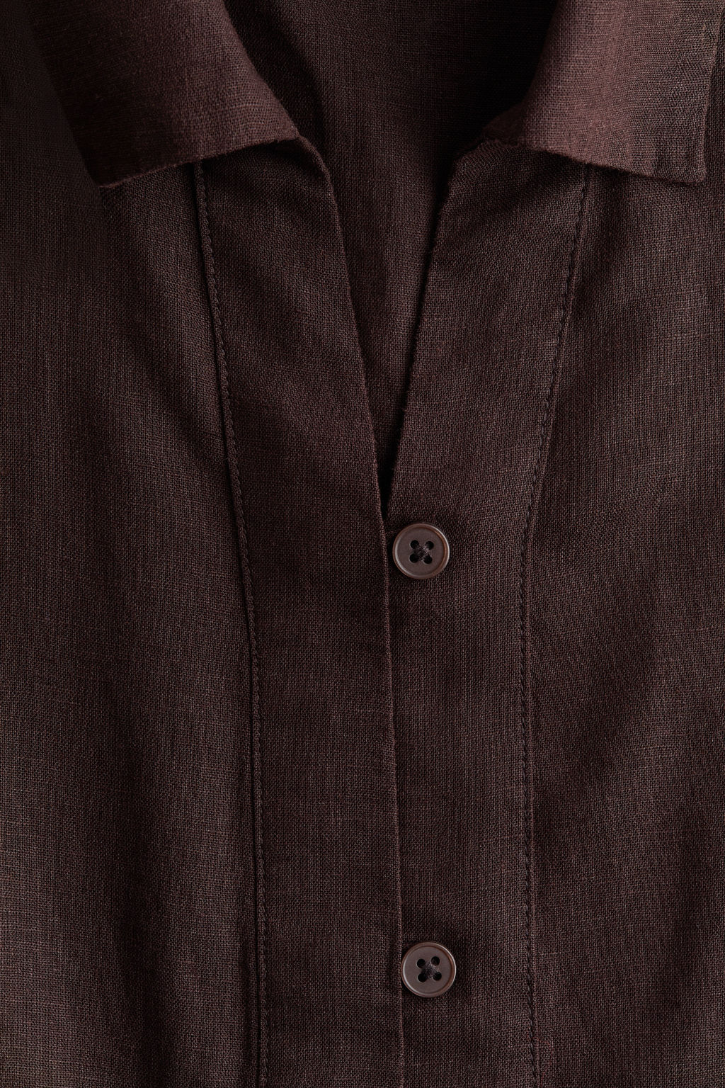 Camisa sin mangas en mezcla de lino - H&m фото 2